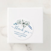 Chic Waterverf floral baby shower Bedankt Bedankjes Labels (In situ)