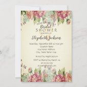 Chic Waterverf Floral Glitter Heart Vrijgezellenfe Kaart (Voorkant)