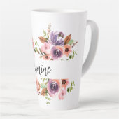 Chic Waterverf Floral Latte Mok (Rechterhoek)