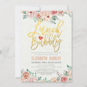 Chic Waterverf Floral Lunch Bubble Vrijgezellenfee Kaart (Voorkant)