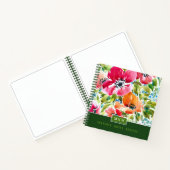 Chic waterverf floral notitieboek (Binnen)