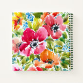 Chic waterverf floral notitieboek (Achterkant)