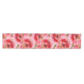 Chic Waterverf Floral Pattern Medium Tafelloper (Horizontaal)