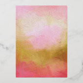 Chic Waterverf Floral Sweet 16 Folie Uitnodiging (Achterkant)