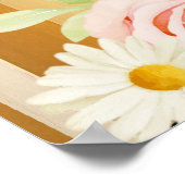 Chic Waterverf Floral Vrijgezellenfeest Welkom Poster (Hoek)