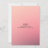 Chic Waterverf Floral Wedding Shower Kaart (Achterkant)