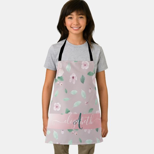 Chic Waterverf Flowers Monogram Schort (Insitu)