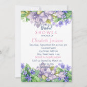 Chic Waterverf Flowers Vrijgezellenfeest Kaart (Voorkant)