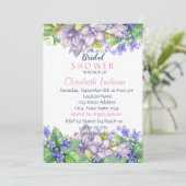 Chic Waterverf Flowers Vrijgezellenfeest Kaart (Staand voorkant)