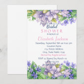 Chic Waterverf Flowers Vrijgezellenfeest Kaart (Voorkant / Achterkant)