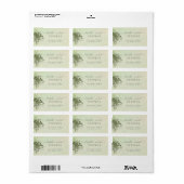 Chic waterverf greenery eucalyptus koppel script etiket (Full Sheet)