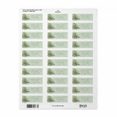 Chic waterverf greenery eucalyptus koppel script etiket (Full Sheet)