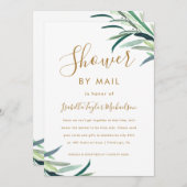 Chic Waterverf Greenery Shower by Mail Kaart (Voorkant / Achterkant)