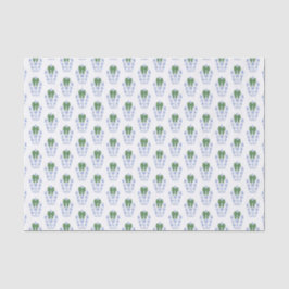 Chic Waterverf Groen Lint Gemberpot Kerst Tissuepapier
