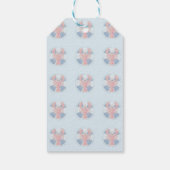 Chic Waterverf Kreeft & Reddingsboei Verjaardag Cadeaulabel (Achterkant)