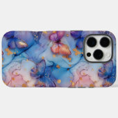 Chic Waterverf Marble Butterfly iPhone Case-Mate iPhone Case (Achterkant (horizontaal))