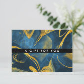 Chic Waterverf Marble | Cadeaubon (Staand voorkant)