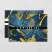 Chic Waterverf Marble | Cadeaubon (Voorkant / Achterkant)