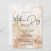 Chic Waterverf Moederdag Brunch Uitnodiging (Voorkant)