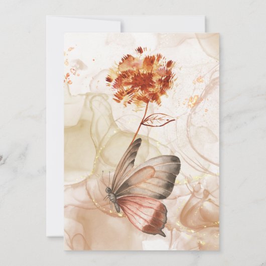 Chic Waterverf Moederdag Brunch Uitnodiging (Achterkant)