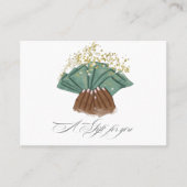 Chic Waterverf Nail Salon Cadeaubon Visitekaartje (Voorkant)