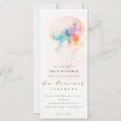 Chic Waterverf Onderwater Kwallen Gelofte Vernieuw Kaart (Voorkant)