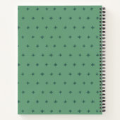 CHIC WATERVERF RED GREEN ROOS FLORAL BABY SHOWER NOTITIEBOEK (Achterkant)