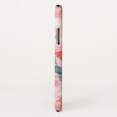 Chic Waterverf Roze Pioenrozen Bloemenpatroon Case-Mate iPhone Case (Achterkant / rechts)