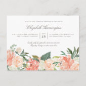 Chic Waterverf Spring Floral Vrijgezellenfeest Uitnodiging Briefkaart (Voorkant)