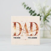 Chic Waterverf Vaders Dag Kaart (Staand voorkant)