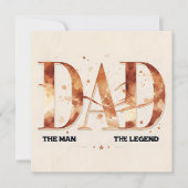 Chic Waterverf Vaders Dag Kaart (Voorkant)