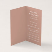 Chic Waterverf White en Roos Gold Agate Visitekaartje (Binnen)