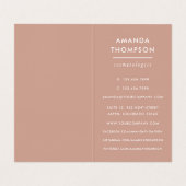 Chic Waterverf White en Roos Gold Agate Visitekaartje (Binnenkant ongevouwen)