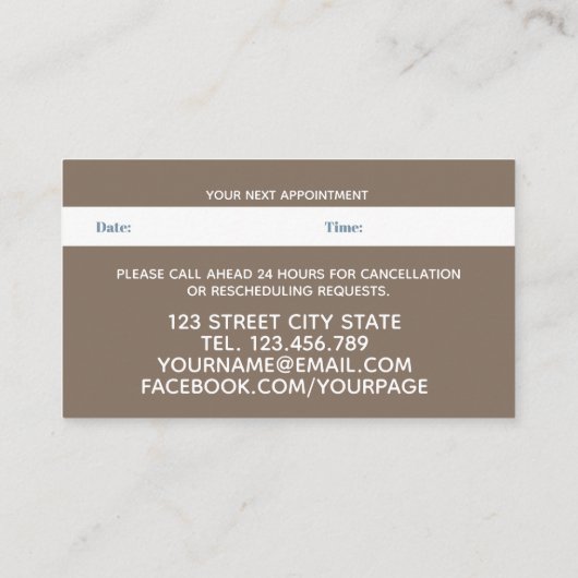 Chic Waterverf wild beadow roze flow Appointment Afsprakenkaartje (Achterkant)