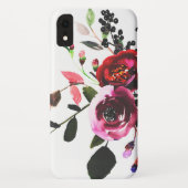 Chic  Waterverf Wildbloem Floral Case-Mate iPhone Case (Achterkant)
