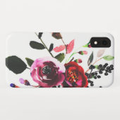 Chic Waterverf Wildbloem Floral Case-Mate iPhone Case (Achterkant (horizontaal))