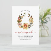 Chic We hebben de Herfst van de herfst Floral Wrea Aankondiging (Staand voorkant)