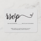 Chic We hebben gereserveerde zitplaatsen voor u Sj Informatiekaartje (Voorkant)