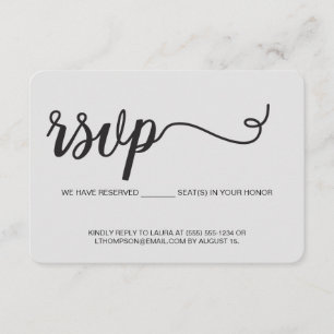 Chic We hebben gereserveerde zitplaatsen voor u Sj Informatiekaartje