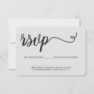 Chic We hebben gereserveerde zitplaatsen voor u Sj RSVP Kaartje