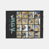 Chic We houden van je mama Moederdag 16 Foto Colla Fleece Deken (Voorkant (Horizontaal))