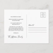 Chic We Zijn Verhuisd Nep Vellum Effect Foto Verhu Aankondigingskaart (Achterkant)