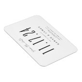 Chic Wedding Date Niet-foto opslaan Datum Magneet (Rechterzijde)