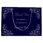 Chic Wedding Day  Lijst en bloemen Groot Cadeauzakje (Achterkant)