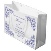 Chic Wedding Day  Lijst en bloemen Groot Cadeauzakje (Voorkant Gekanteld)