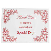 Chic Wedding Day  Lijst en bloemen Groot Cadeauzakje (Achterkant)