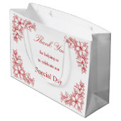 Chic Wedding Day  Lijst en bloemen Groot Cadeauzakje (Achterkant Gekanteld)