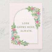 Chic Wedding Invitation | Modern Elegant Ceremony  Kaart (Achterkant)