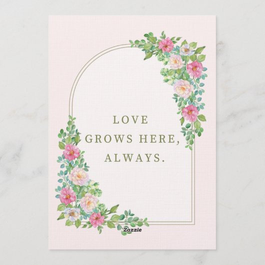 Chic Wedding Invitation | Modern Elegant Ceremony Kaart (Achterkant)