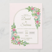 Chic Wedding Invitation | Modern Elegant Ceremony Kaart (Voorkant)